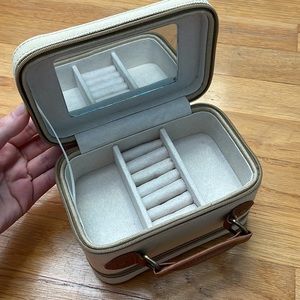 Pottery Barn Travel Jewelry Box/Case in Canvas